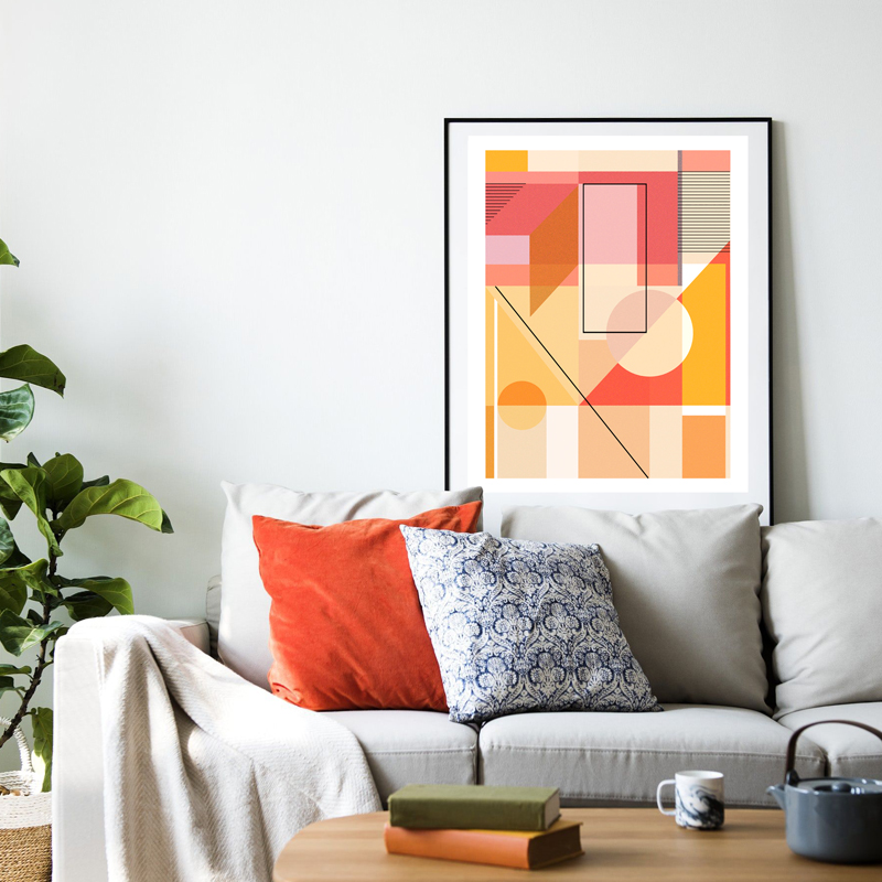 GEOMETRIC ART. Art prints para decoración de interiores